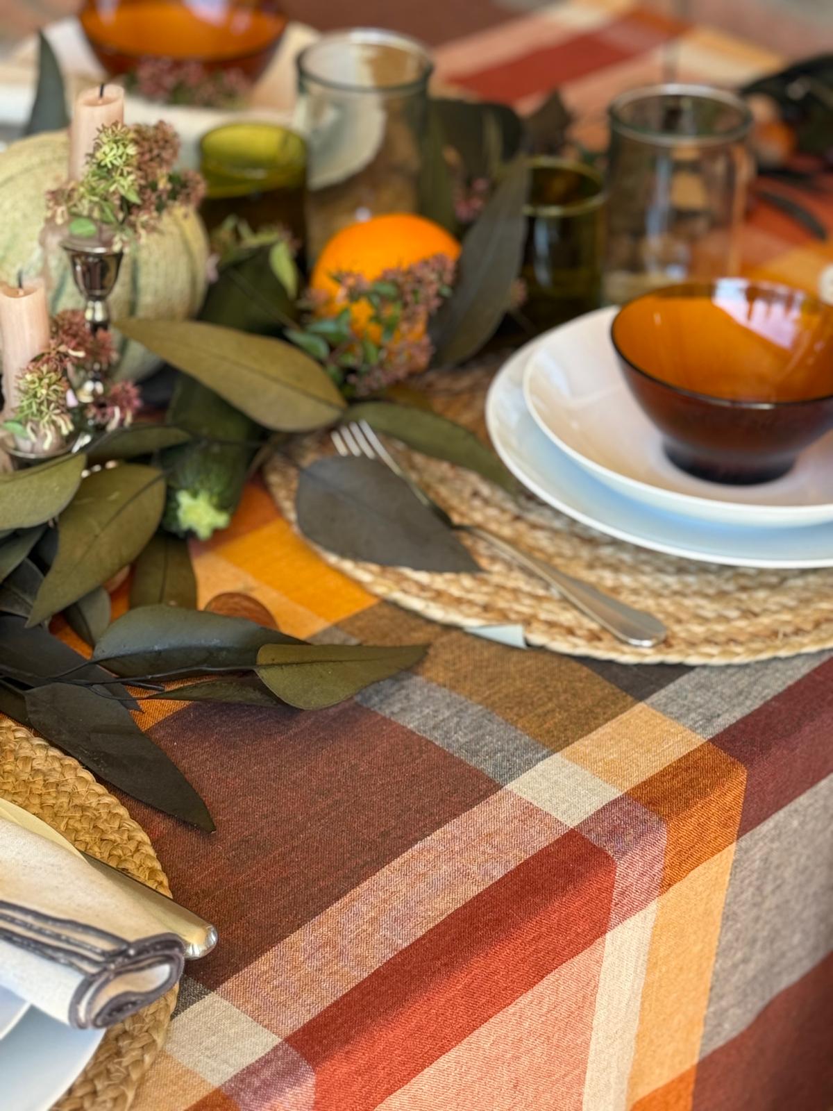 MANTEL COUNTRY CUADROS