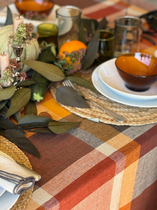 MANTEL COUNTRY CUADROS